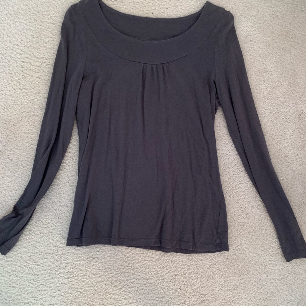 Grey Long Sleeve T Shirt